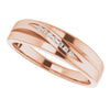 Platinum 1/10 CTW Natural Diamond Polished Band