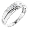 Platinum 1/10 CTW Natural Diamond Band