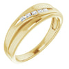 Platinum 1/10 CTW Natural Diamond Band