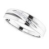 Platinum 1/10 CTW Natural Diamond Band