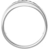 Platinum 1/10 CTW Natural Diamond Polished Band