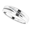 Platinum 1/10 CTW Natural Diamond Band