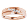 Platinum 1/10 CTW Natural Diamond Band