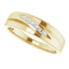 Platinum 1/10 CTW Natural Diamond Polished Band