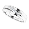 Platinum 1/10 CTW Natural Diamond Band