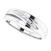 Platinum 1/10 CTW Natural Diamond Band