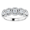 14K White 3/4 CTW Natural Diamond Anniversary Ring