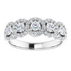 14K White 3/4 CTW Natural Diamond Anniversary Ring