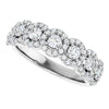 14K White 5/8 CTW Natural Diamond Anniversary Band