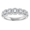 14K White 5/8 CTW Natural Diamond Anniversary Band