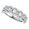 14K White 5/8 CTW Natural Diamond Anniversary Band