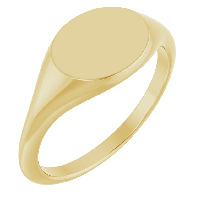 14K Gold Signet Ring - Options Available