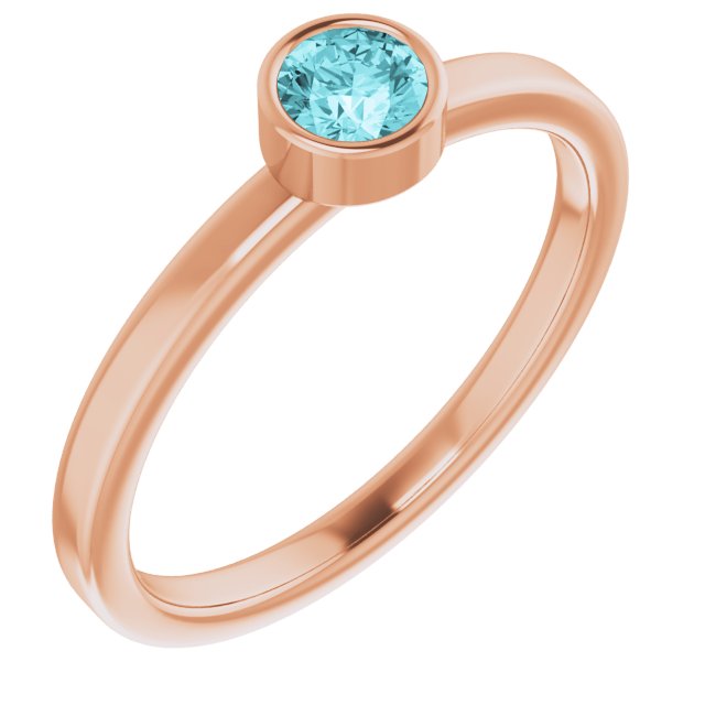 14K Gold Natural Mozambique Garnet Ring