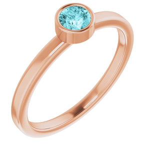 14K Gold Natural Mozambique Garnet Ring
