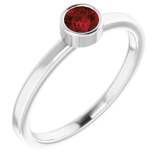 14K Gold Natural Mozambique Garnet Ring