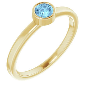 14K Gold Natural Mozambique Garnet Ring