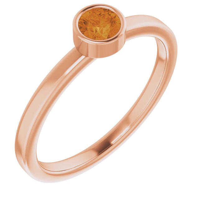14K Gold Natural Mozambique Garnet Ring
