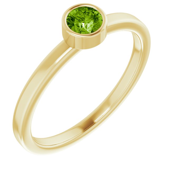 14K Gold Natural Mozambique Garnet Ring