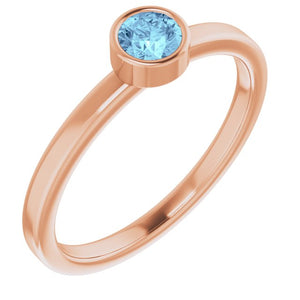 14K Gold Natural Mozambique Garnet Ring