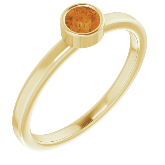 14K Gold Natural Mozambique Garnet Ring