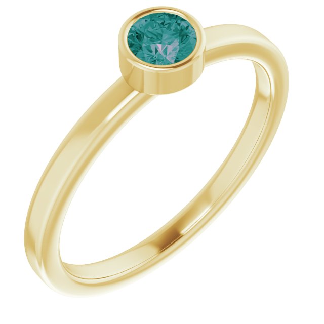 14K Gold Natural Mozambique Garnet Ring