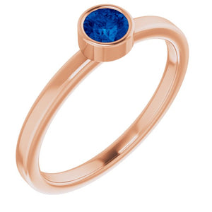 14K Gold Natural Mozambique Garnet Ring