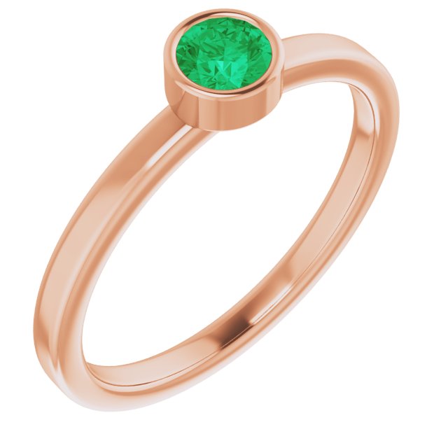 14K Gold Natural Mozambique Garnet Ring