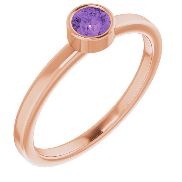 14K Gold Natural Mozambique Garnet Ring
