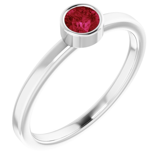 14K Gold Natural Mozambique Garnet Ring