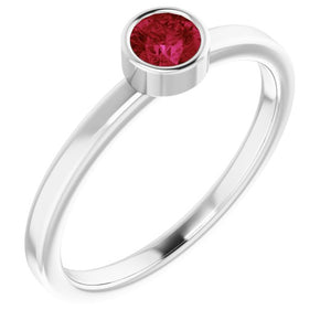 14K Gold Natural Mozambique Garnet Ring