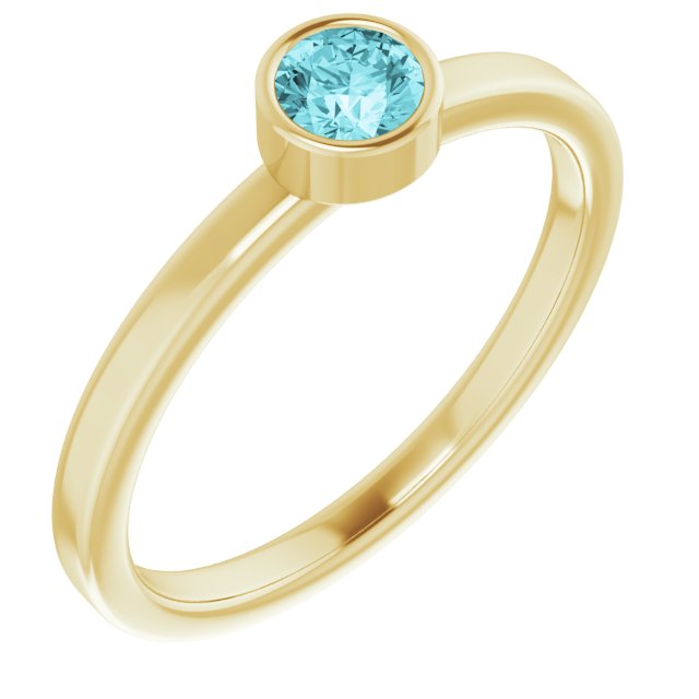 14K Gold Natural Mozambique Garnet Ring