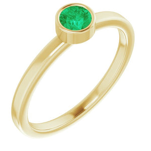14K Gold Natural Mozambique Garnet Ring