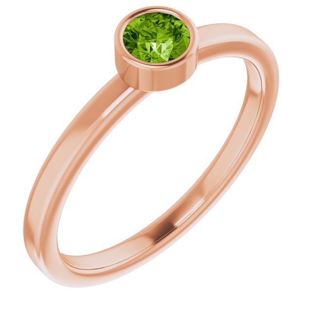 14K Gold Natural Mozambique Garnet Ring