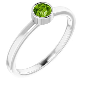 14K Gold Natural Mozambique Garnet Ring