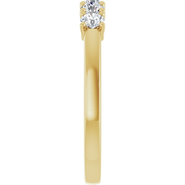 14K White 3/8 CTW Natural Diamond Anniversary Band