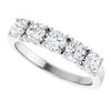 14K White 3/8 CTW Natural Diamond Anniversary Band