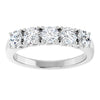 14K White 3/8 CTW Natural Diamond Anniversary Band