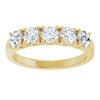 14K White 3/8 CTW Natural Diamond Anniversary Band