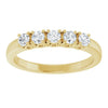 14K White 3/8 CTW Natural Diamond Anniversary Band