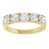 14K White 3/8 CTW Natural Diamond Anniversary Band