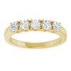 14K White 3/8 CTW Natural Diamond Anniversary Band