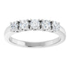 14K White 3/8 CTW Natural Diamond Anniversary Band