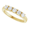 14K White 3/8 CTW Natural Diamond Anniversary Band