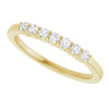 Elegant 14K White Gold Natural Diamond Anniversary Band with 1/10 CTW Sparkle