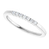 14K White 1/10 CTW Natural Diamond Anniversary Band