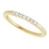 Elegant 14K White Gold Natural Diamond Anniversary Band with 1/10 CTW Sparkle