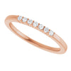 14K White 1/10 CTW Natural Diamond Anniversary Band