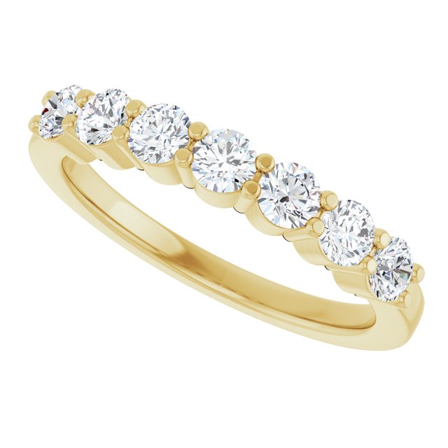 14K White 1/10 CTW Natural Diamond Anniversary Band