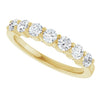 Elegant 14K White Gold Natural Diamond Anniversary Band with 1/10 CTW Sparkle