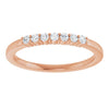 14K White 1/10 CTW Natural Diamond Anniversary Band